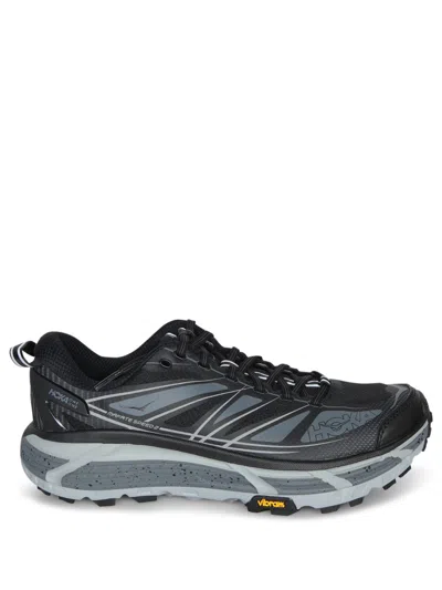 HOKA HOKA TEXTURED BLACK SNEAKERS WITH SUPPORTIVE CUSHIONING