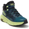Hoka Trail Code Gtx Hiking Shoe In Blue Graphite/blue Coral