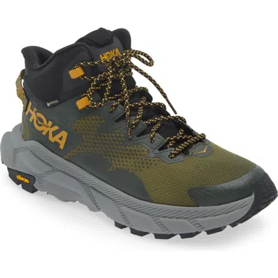 Hoka Trail Code Gtx Hiking Shoe In Duffel Bag/avocado
