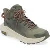 Hoka Trail Code Gtx Hiking Shoe In Slate/oat Milk