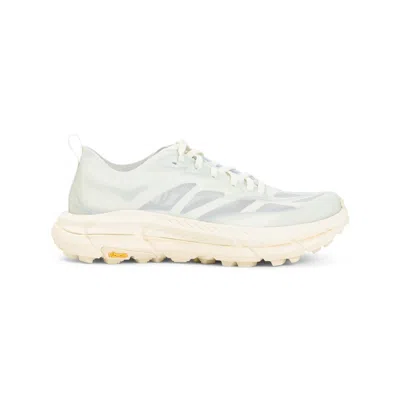 Hoka Translucent Upper Sneakers With Cushioned Sole In White