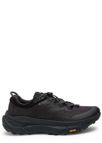 Hoka Transport Gtx Panelled Mesh Sneakers In Black