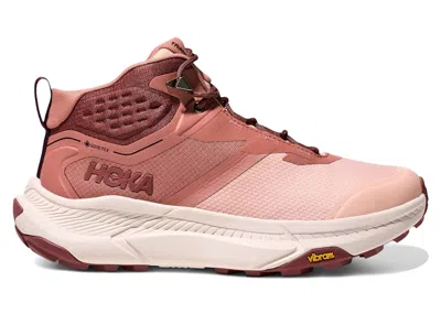 Pre-owned Hoka Transport Hike Goretex (women's) Sneakers In Rose Latte/blush