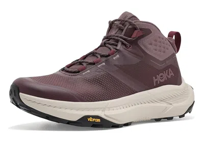 Hoka Transport Hike Gtx(r) Women's Running Shoes Deep Mauve/smoky Quartz: 6 B - Medium, Synthetic In Brown