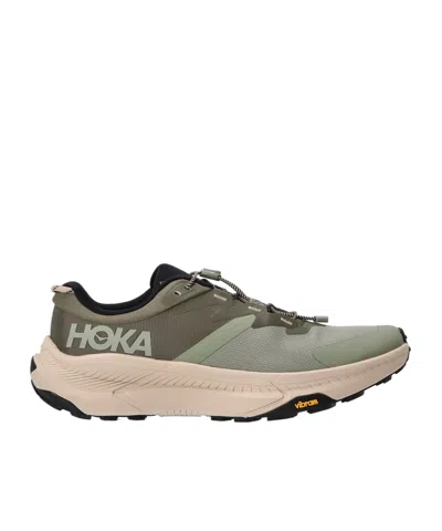 Hoka Transport Lace-up Sneakers In Sea Moss/eucalyptus