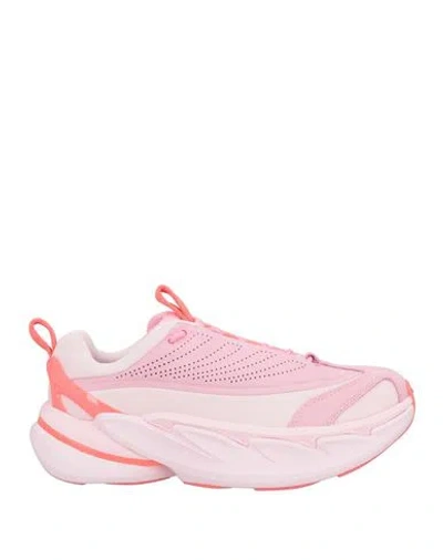 Hoka U Elevon X Woman Sneakers Pink Size 8 Leather, Textile Fibers