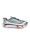 Hoka Mesh Sneakers With Heat-bonded Overlays In Gray