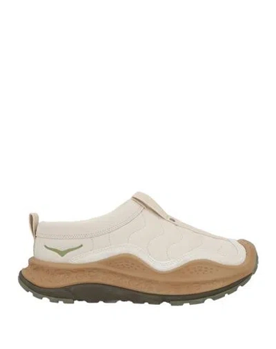 Hoka U Ora Primo Tp Man Sneakers Ivory Size 9 Leather In Multi