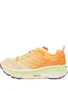 Hoka Stinson Evo Og Rubber And Faux Suede-trimmed Mesh Trail Running Sneakers In Orange