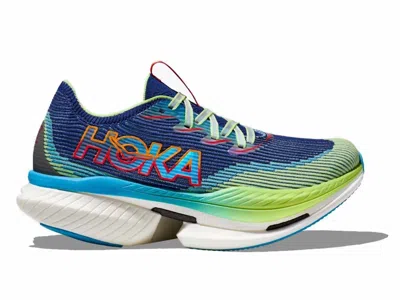Hoka Unisex Cielo X1 Running Shoes In Evening Sky/lettuce In Multi