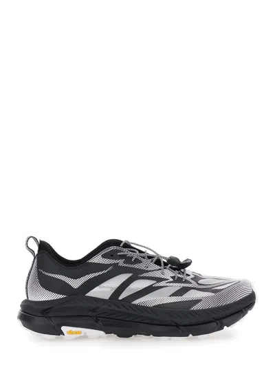 Hoka Unisex Low-top Lace-up Sneaker With Tech Fabric And Mesh Panels In Multi