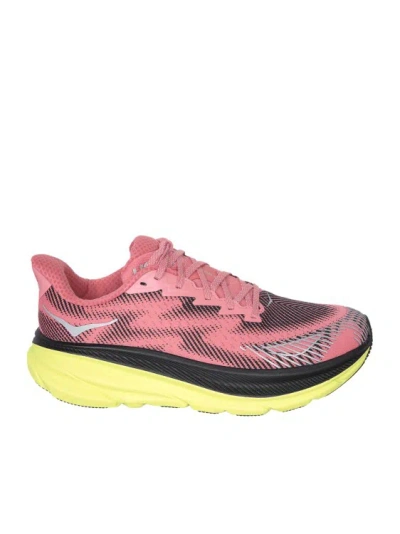 Hoka Waterproof Sneakers With Anti-slip Sole In Pink