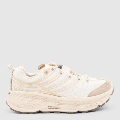 Hoka White And Beige Stinson Sneakers In Multi