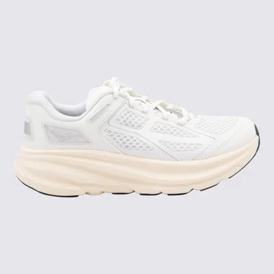Hoka White Clifton Sneakers In Multicolor