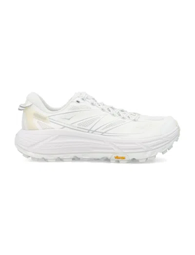 Hoka White Lace Up Sneakers