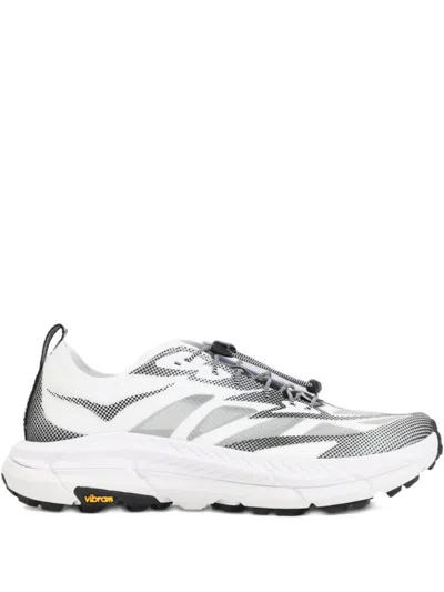 HOKA WHITE MAFATE SPEED 4 SNEAKERS