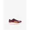 Hoka Wine Comb Kids' Rincon 4 Mesh Trainers Eur 34.5 /2 Uk In Brown