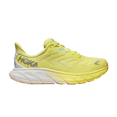 Pre-owned Hoka Wmns Arahi 6 'citrus Glow White' In Yellow