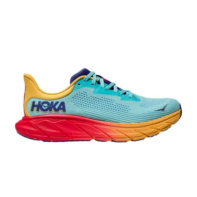 Pre-owned Hoka Wmns Arahi 7 'cloudless Poppy' | Teal | Women's Size 5.5