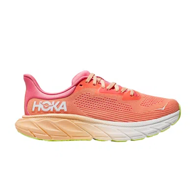Pre-owned Hoka Wmns Arahi 7 'papaya Coral' In Orange