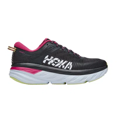 Pre-owned Hoka Wmns Bondi 7 'blue Graphite Festival Fuchsia' | Black | Women's Size 7.5