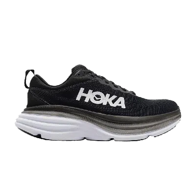 Pre-owned Hoka Wmns Bondi 8 D Wide 'black White'
