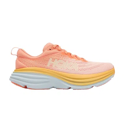 Pre-owned Hoka Wmns Bondi 8 'shell Coral Peach Parfait' In Orange