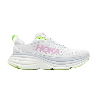 Pre-owned Hoka Wmns Bondi 8 Wide 'sea Ice Pink Twilight' In White