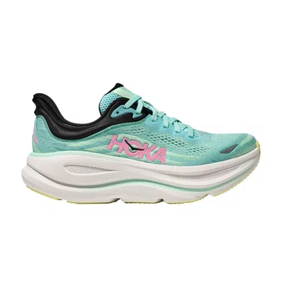 Pre-owned Hoka Wmns Bondi 9 Wide 'blue Spark Mint Fluorite' | Teal | Women's Size 8
