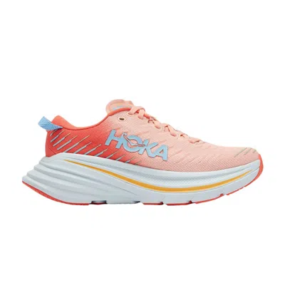 Pre-owned Hoka Wmns Bondi X 'camellia Peach Parfait' In Pink