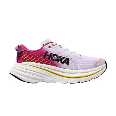 Pre-owned Hoka Wmns Bondi X 'pink Yarrow' In White