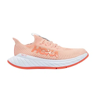 Pre-owned Hoka Wmns Carbon X 3 'peach Parfait' In Pink