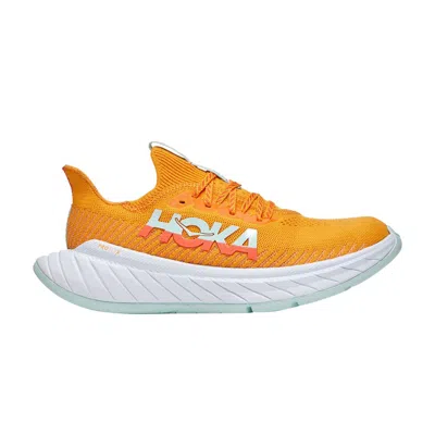 Pre-owned Hoka Wmns Carbon X 3 'radiant Yellow' In Orange