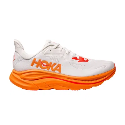 Pre-owned Hoka Wmns Clifton 10 'frost Orange Zest' | White | Women's Size 7.5