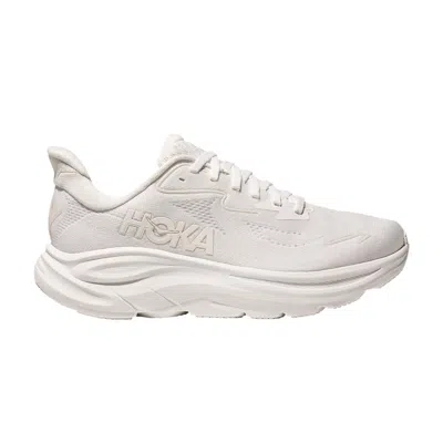 Pre-owned Hoka Wmns Clifton 10 Wide 'triple White' | Women's Size 12