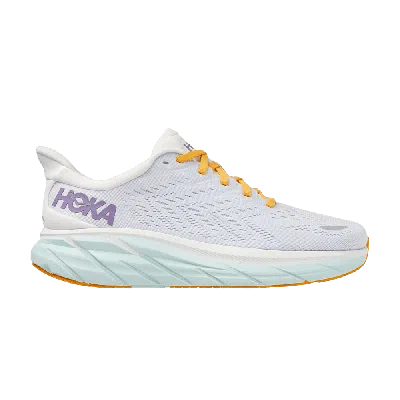 Pre-owned Hoka Wmns Clifton 8 'blanc De Blanc' In White