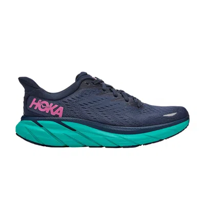 Pre-owned Hoka Wmns Clifton 8 'outer Space Atlantis' In Blue
