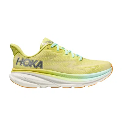 Pre-owned Hoka Wmns Clifton 9 'citrus Glow Sunlit Ocean' In Yellow