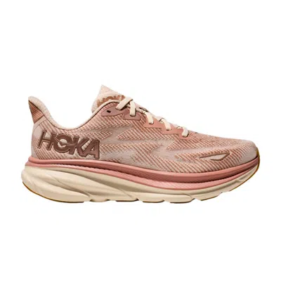 Pre-owned Hoka Wmns Clifton 9 'sandstone Cream' In Tan