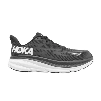 Pre-owned Hoka Wmns Clifton 9 Wide 'black White'