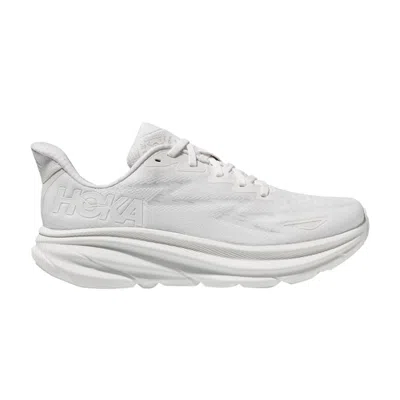 Pre-owned Hoka Wmns Clifton 9 Wide 'triple White'
