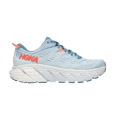 Pre-owned Hoka Wmns Gaviota 4 Wide 'blue Fog Plein Air'