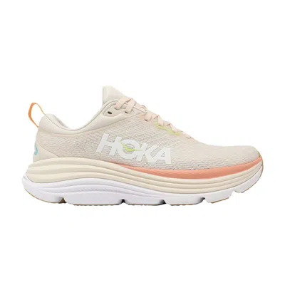 Pre-owned Hoka Wmns Gaviota 5 Wide 'vanilla Eggnog' In Cream