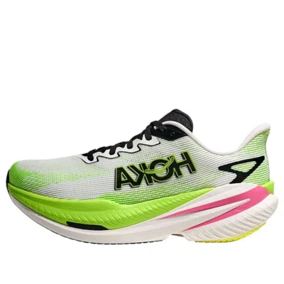 Hoka (wmns)  One One Mach X 3 'white Neon Lime' In Multi