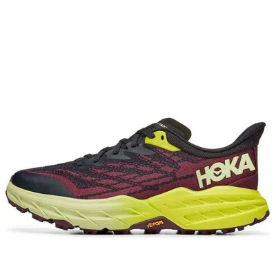 Hoka (wmns)  One One Speedgoat 5 'blue Graphite Evening Primrose' In Black