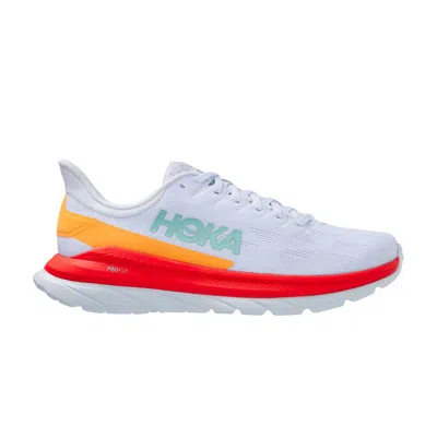 Pre-owned Hoka Wmns Mach 4 'white Fiesta'