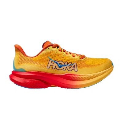 Pre-owned Hoka Wmns Mach 6 'poppy Squash' In Orange