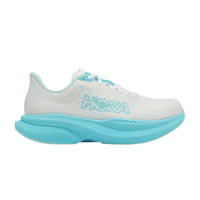 Pre-owned Hoka Wmns Mach 6 Wide 'white Cielo Blue' | Women's Size 8.5