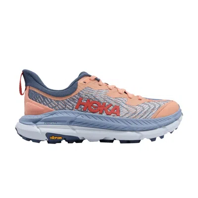 Pre-owned Hoka Wmns Mafate Speed 4 'papaya Real Teal' In Orange