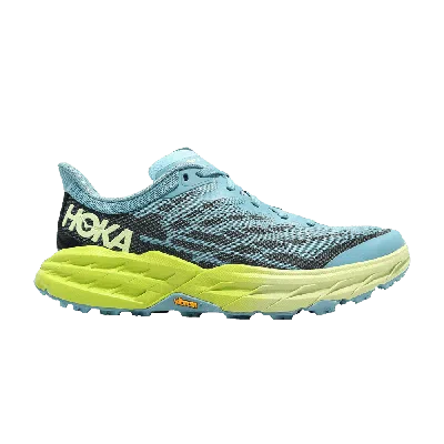 Pre-owned Hoka Wmns Speedgoat 5 'coastal Shade Green Glow' In Blue